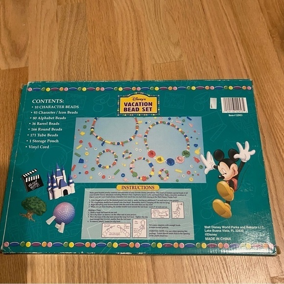 Vintage Disney Vacation Bead Set NEW Parks Land World Souvenir Castle Epcot Ball - Picture 5 of 8